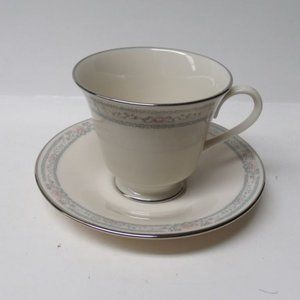 Lenox China CHARLESTON Tea or Coffee Cup and Saucer, Made In U.S.A.
